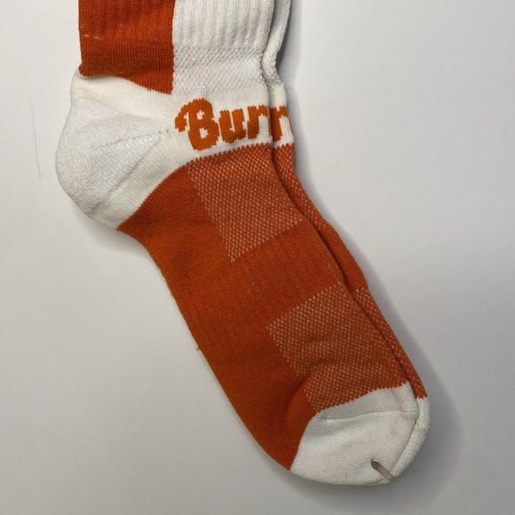 Burnies Mens Socks NWT Size 6-13 Orange with Star - Picture 3 of 6